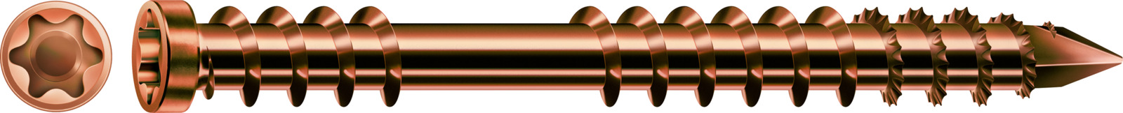 SPAX Edelstahl A2 Terrassenschraube Antik - Fixiergewinde, Zylinderkopf, T-STAR plus, CUT-Spitze 0537900500605