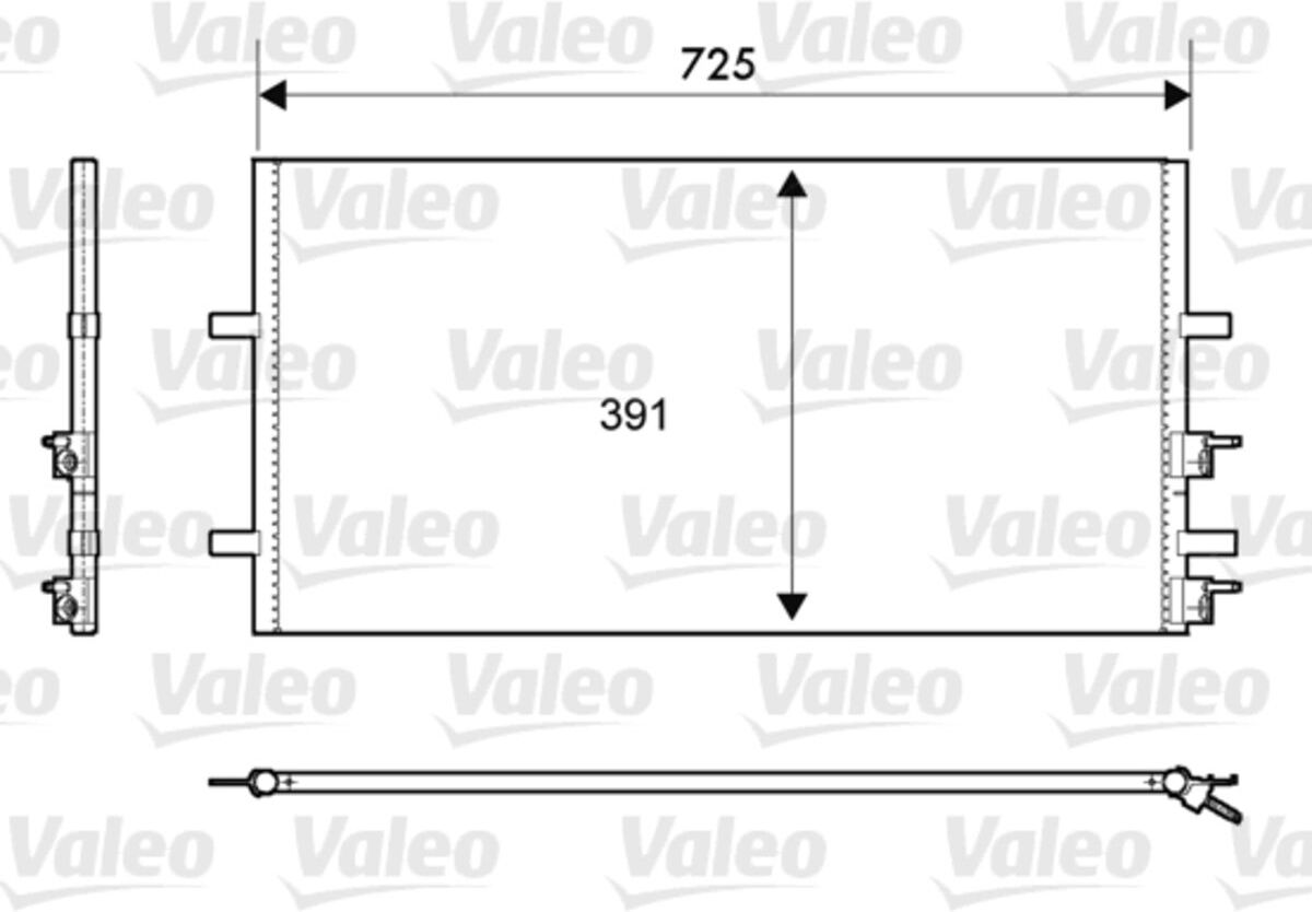 Valeo Condensatore, impianto di climatizzazione 814087