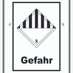 HB-Druck Schild verschiedene Gefahren Gefahr Stoffe Material miscellaneous hochkant A6 (105x148mm)