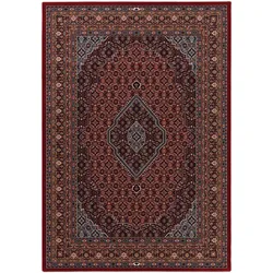Webteppich Karat 140 x 200 cm Schurwolle Rot