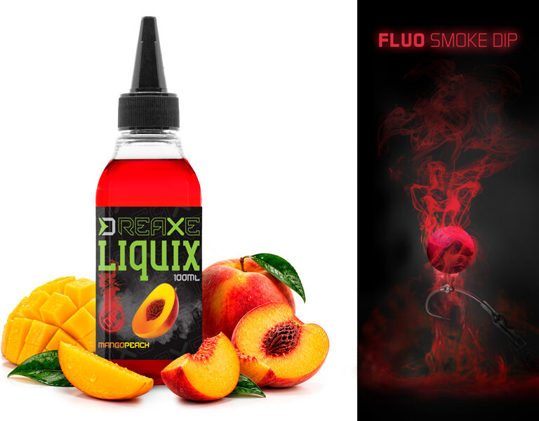 Delphin Fluo dip D SNAX LiquiX /100ml Mangue-pêche Mangue-pêche
