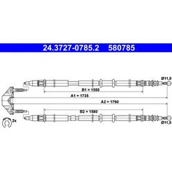Seilzug Feststellbremse ATE 24.3727-0785.2 für Opel Astra H Caravan