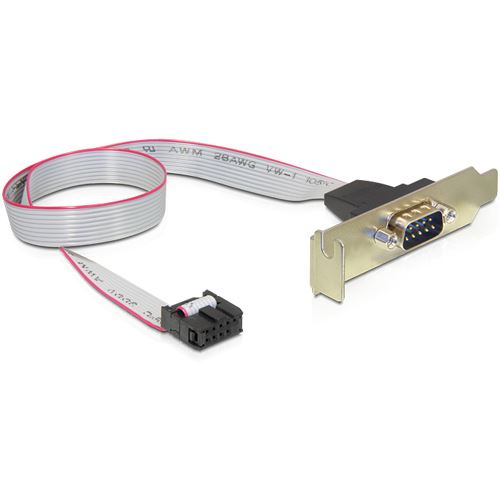 Delock Slotblech 1x D-Sub9 Low Profile
