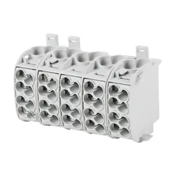 F-Tronic Hauptleitungsabzweigklemm 5P 25mm2 grau "L" HLAK5P25GR