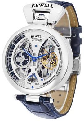 Youfap Market Automatic Mechanical Watch High End Waterproof With Leather Strap, Stainless Steel Transparent Back Cover Automatic Mechanical Watch High End Waterproof With Leather Strap, Stainless Steel Transparent Back Cover