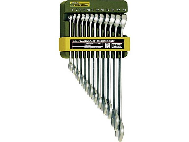 Proxxon Set di chiavi a cricchetto (12 pezzi\, misure da 6 a 19 mm\, completo di supporto\, marcatura laser in mm) 23820