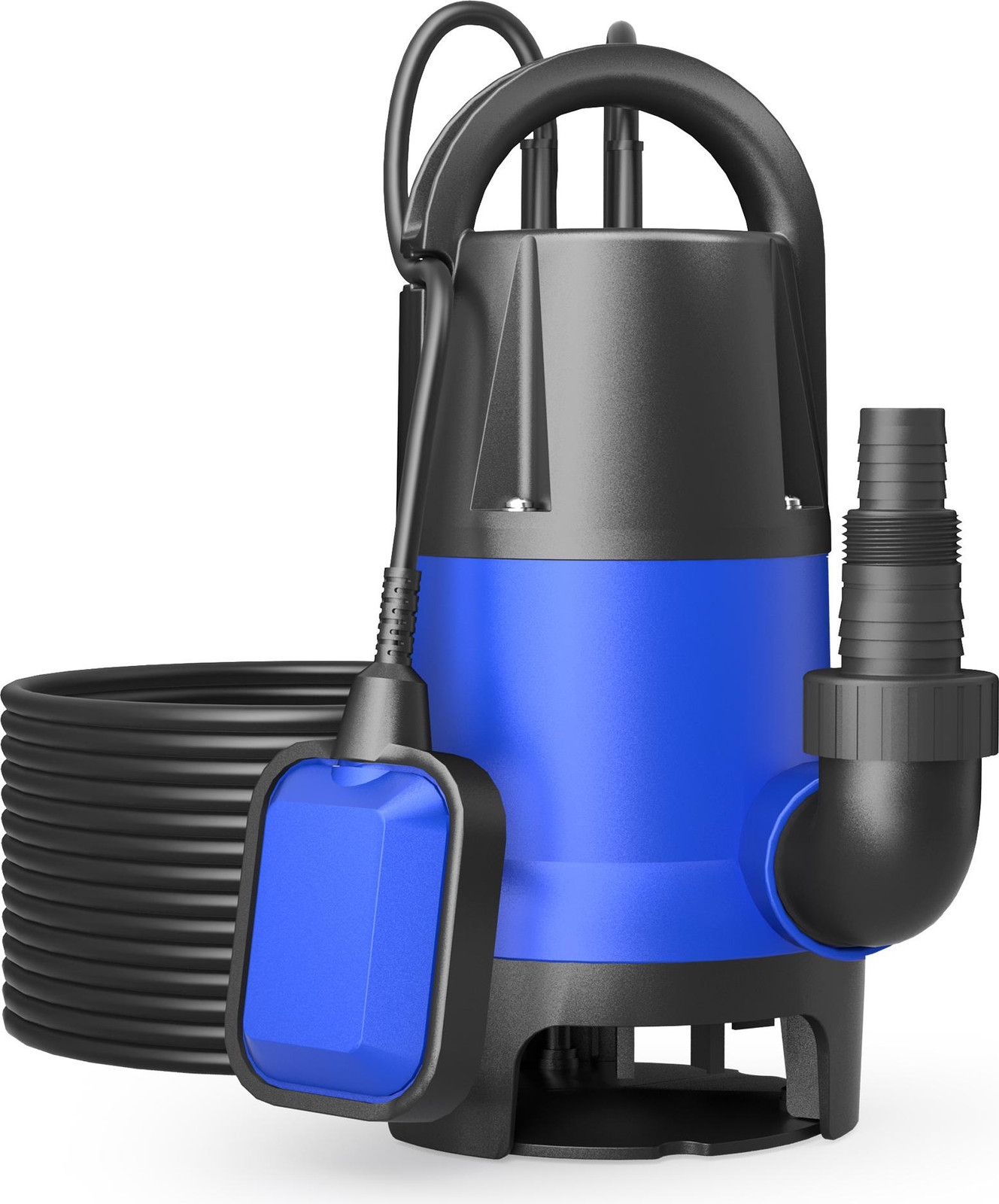 Wiltec Vuilwaterpomp 1100 W, 15000 liter per uur, Dompelpomp voor tuin, bron of drainage