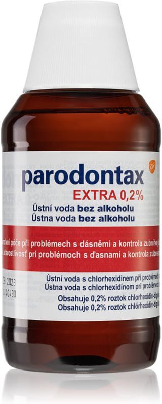 Parodontax Extra 0,2% Mundskyl mod plak til sundt tandkød uden alkohol 300 ml