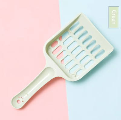 Inspire Curations CleanSift Tofu Mesh Cat Litter Scoop For Easy Daily Cleaning green