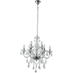 SalesFever »Luxe« Kronleuchter 9-flammig transparent 53x120x63 cm