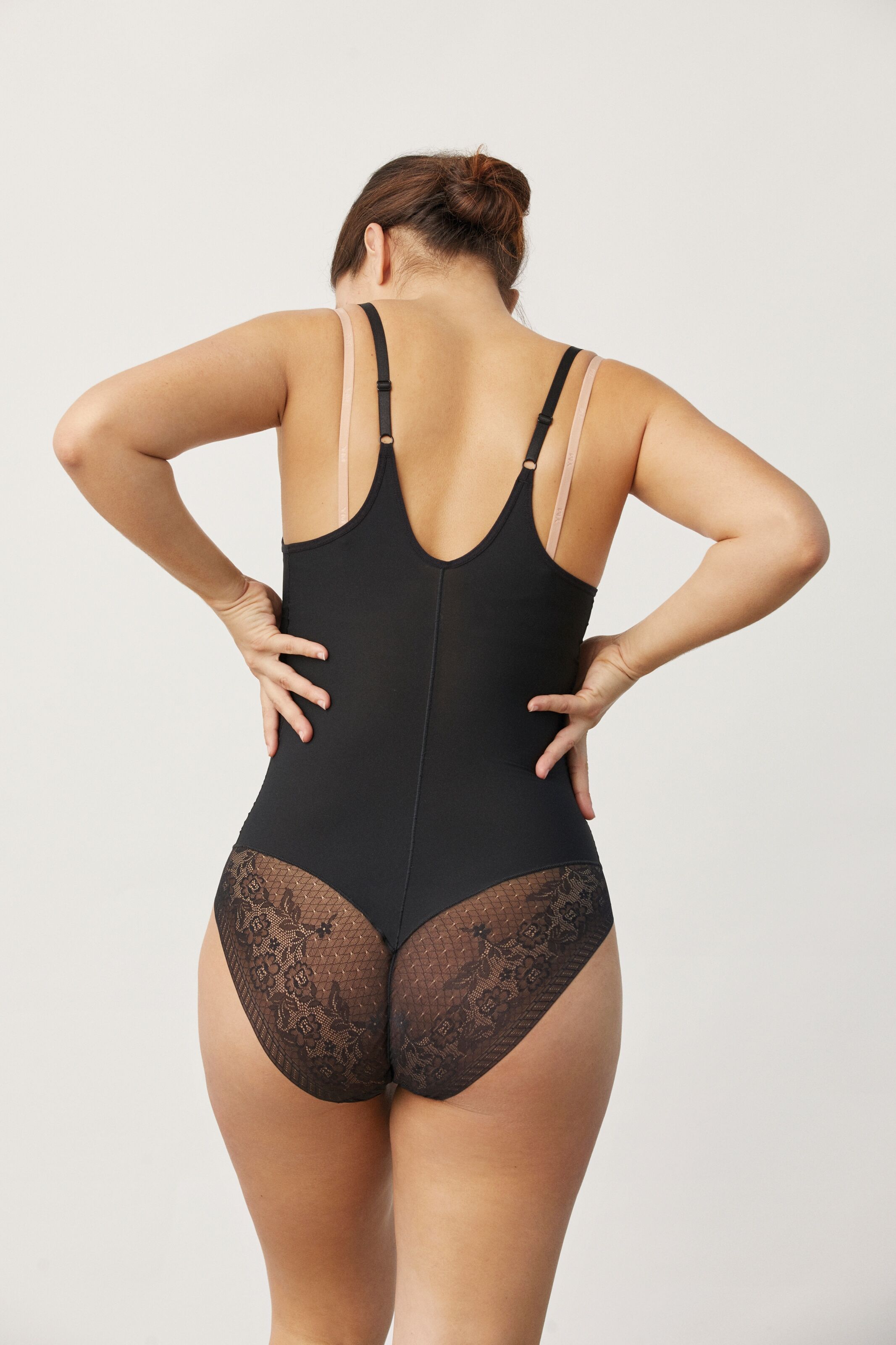 Body YSABEL MORA, Damen, Gr. XXL, N-Gr, schwarz, Obermaterial: 73% Polyamid, 27% Elasthan, figurbetont, Bodys Body, Spitze, mittlerer Shape-Effekt, elastisch, weich, bequem schwarz XXL, N-Gr