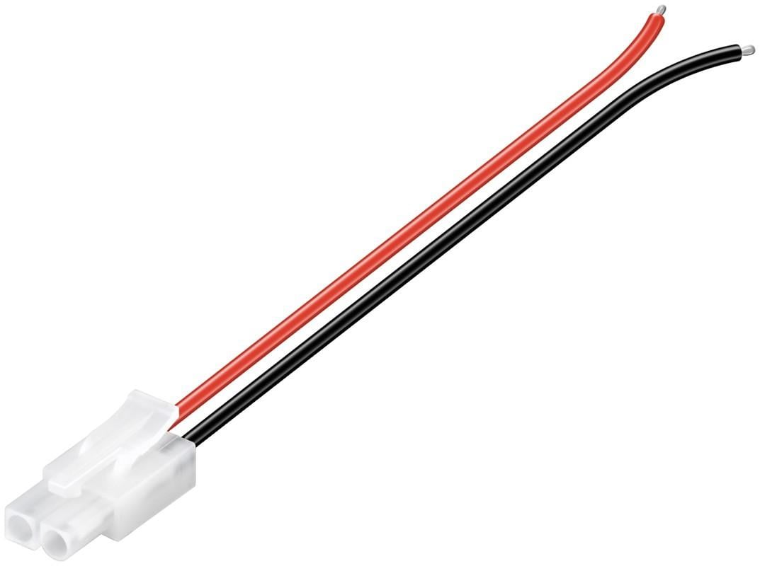 Goobay Tamiya batterij aansluitkabel zwart/rood 14 cm