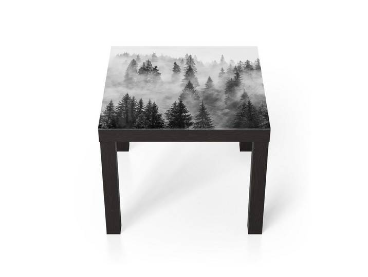 DEQORI Couchtisch 'Flüsternde Tannen', Glas Beistelltisch Glastisch modern
