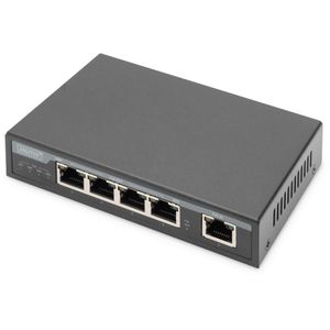 Digitus PoE-Extender DN-95128-1, PoE-Verteiler, bis 1 Gbit/s, PoE++, 1 In 4 Out