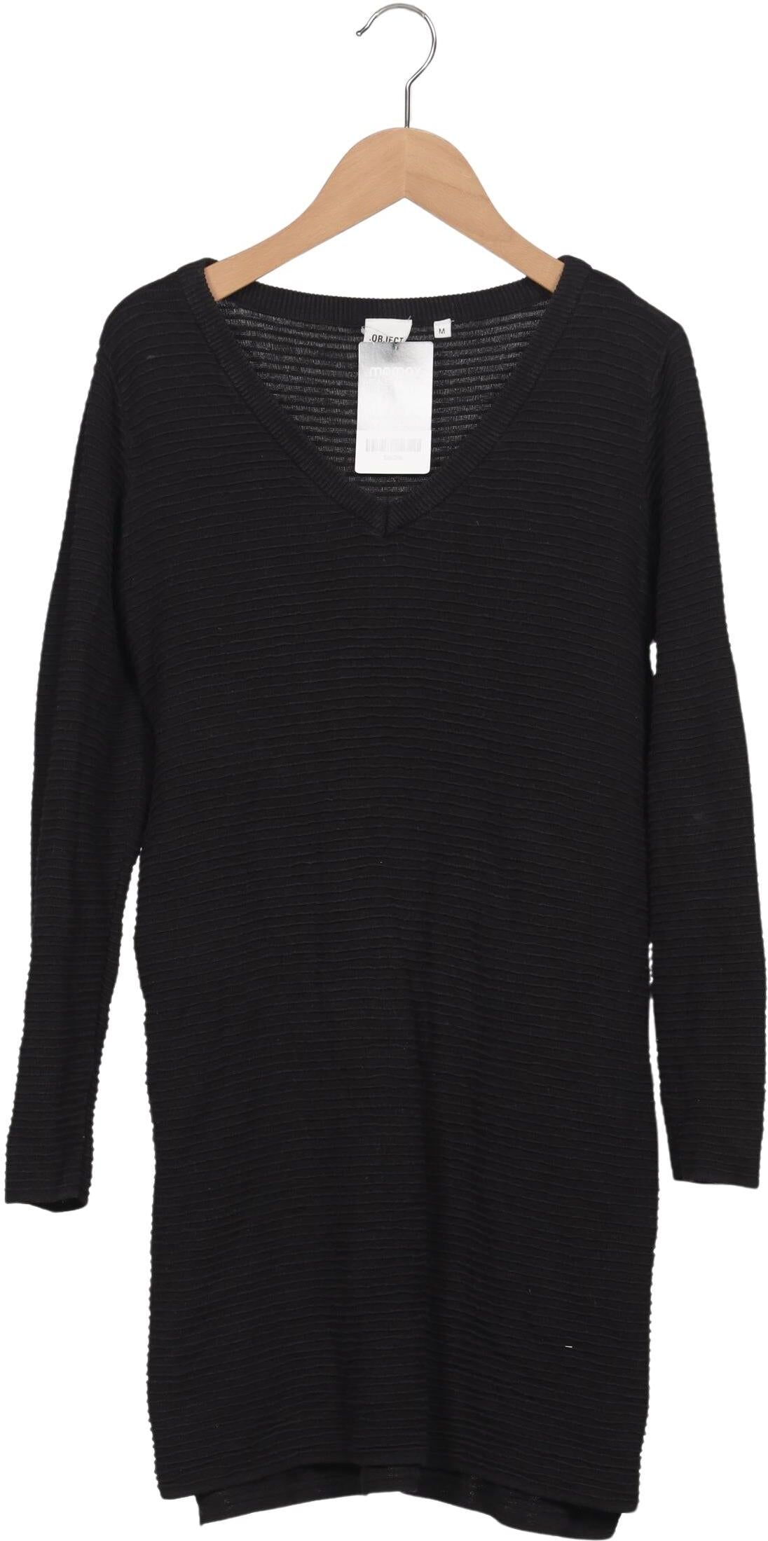 Object Damen Pullover, Schwarz, Gr. M, Viskose / Baumwolle - Second Hand