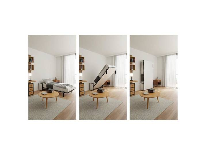 Wallbedking Lit escamotable Morphy Studio – Système Multifonction modulaire SizeFlex & TypeFlex lit escamotable Gain de Place et