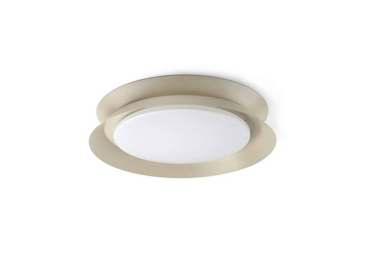 Led-Deckenleuchte, Greige, Kunststoff, 8.2 cm, Lampen & Leuchten, LED Beleuchtung, LED-Deckenleuchten