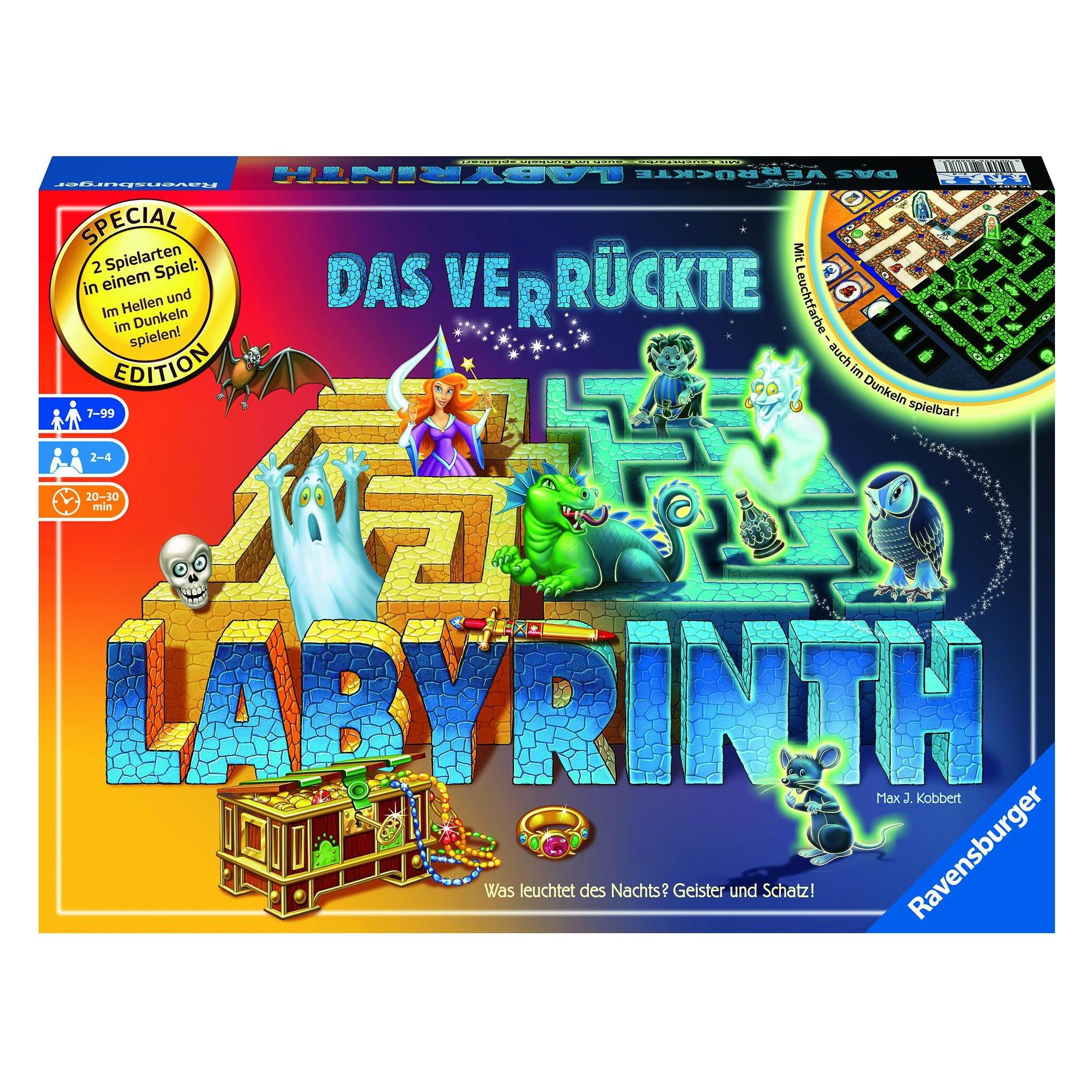 Ravensburger Das verrückte Labyrinth - Jubiläums-Version (Deutsch, 2 - 4 Spieler) (266876)