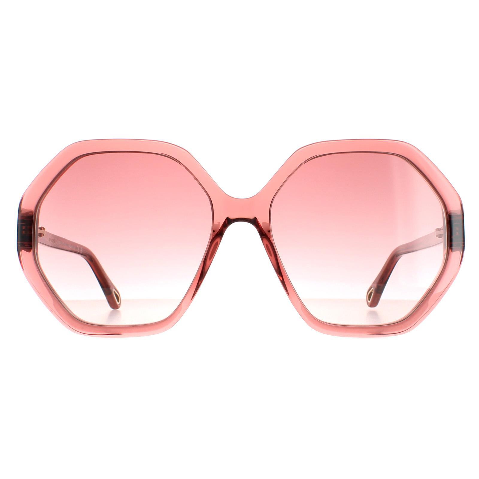 Chloe Round dames roze kristal roze bruine gradiënt ch0008s esther