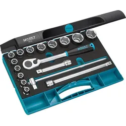 Steckschlüssel-Satz HAZET 1/2'' 17-teilig mit Kunststoffkoffer