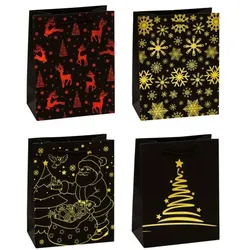 TSI 12er-Pack Geschenktaschen »Premium Weihnachten - Mittel«, 18x23x10 cm