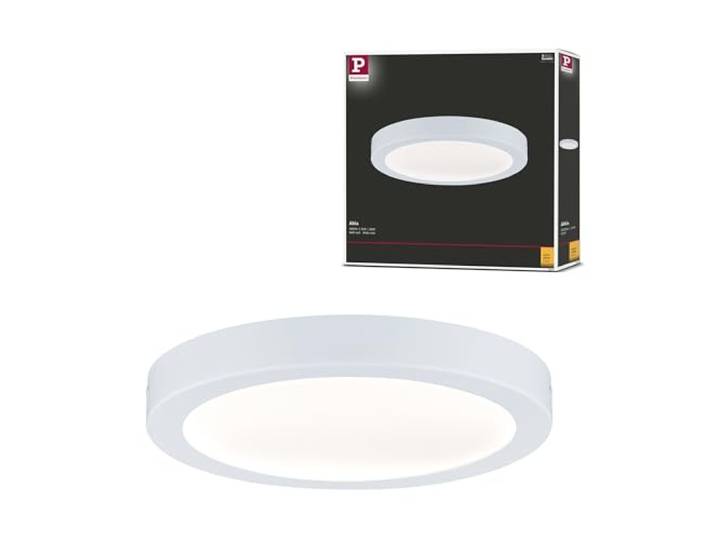 Paulmann LED Panel Abia 300mm 22W 2700K Weiß matt Satinierte Kunststoffabdeckung für feine Lichtstreuung, gleichmäßiges Raumlicht, flache Bauweise, für Deckenmontage
