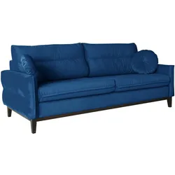 SOFA 2-SITZER Belweder Velours dunkelblau