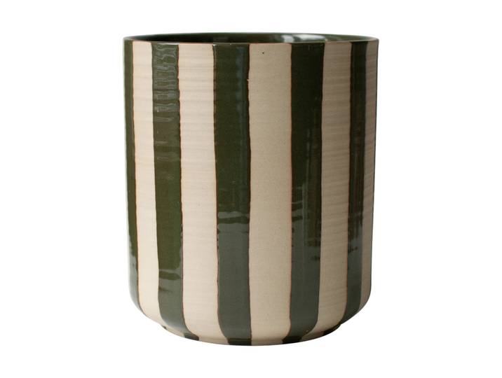 DBKD Cache-pot Line Ø14x16 cm Stripe Green