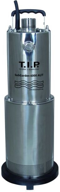 T.I.P. Subgarden 6000 AUT 4in1 Zisternenpumpe 30137, Edelstahl, 6.000 l/h,  43 m Förderhöhe, integrierte Automatik