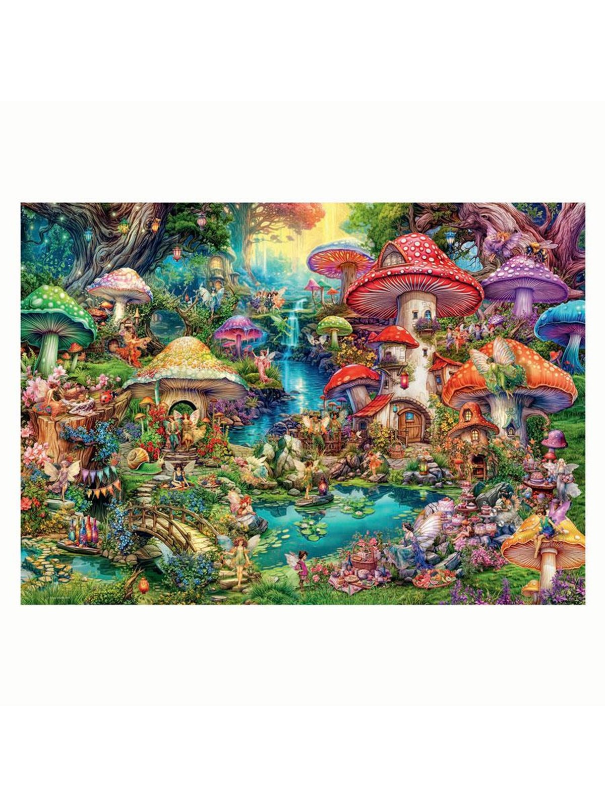 Ravensburger Jigsaw puzzle Merry Mushroom Village 1000 pcs. 2D Puzzles