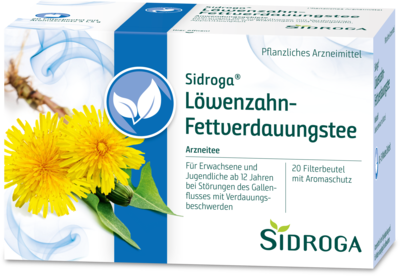 Uriach Germany GmbH SIDROGA Löwenzahn Tee Filterbeutel 20X1.5 g 03018182