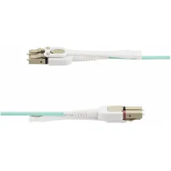 StarTech com Câble Fibre Optique Multimode LC à LC (UPC) OM4 de 4m avec Languettes Push-Pull, 50/125 (4 m), Netzwerkkabel