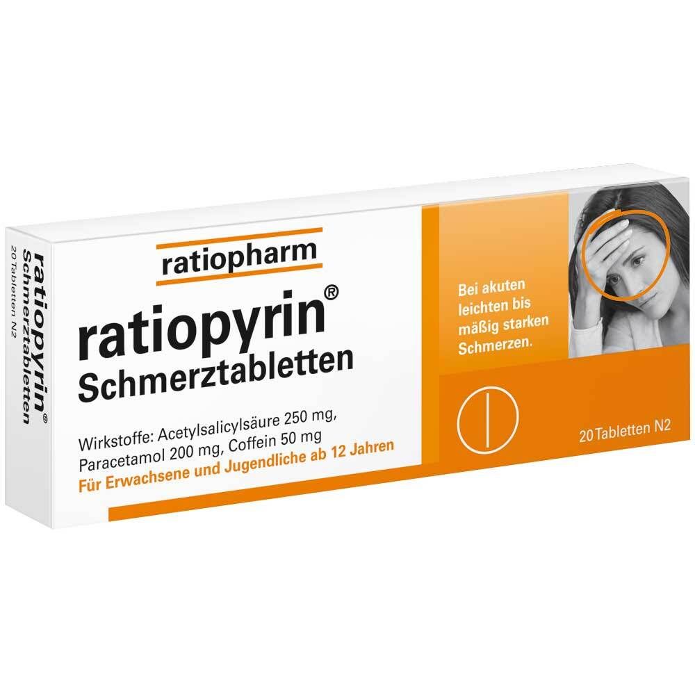 Ratiopyrin Schmerztabletten 20 St Tabletten