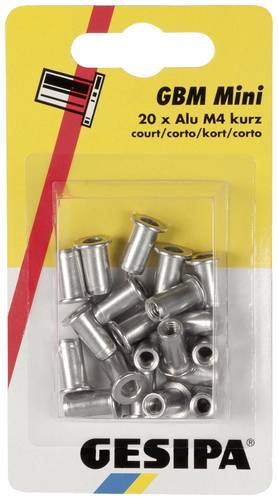 Gesipa 1433670 Blindnietmutter M4 20St.