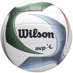 Wilson AVP PXL Beachvolleyball white/blue/green 5