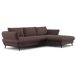 COTTA Ecksofa mit Funktion Balou Stoff Grau Charcoal