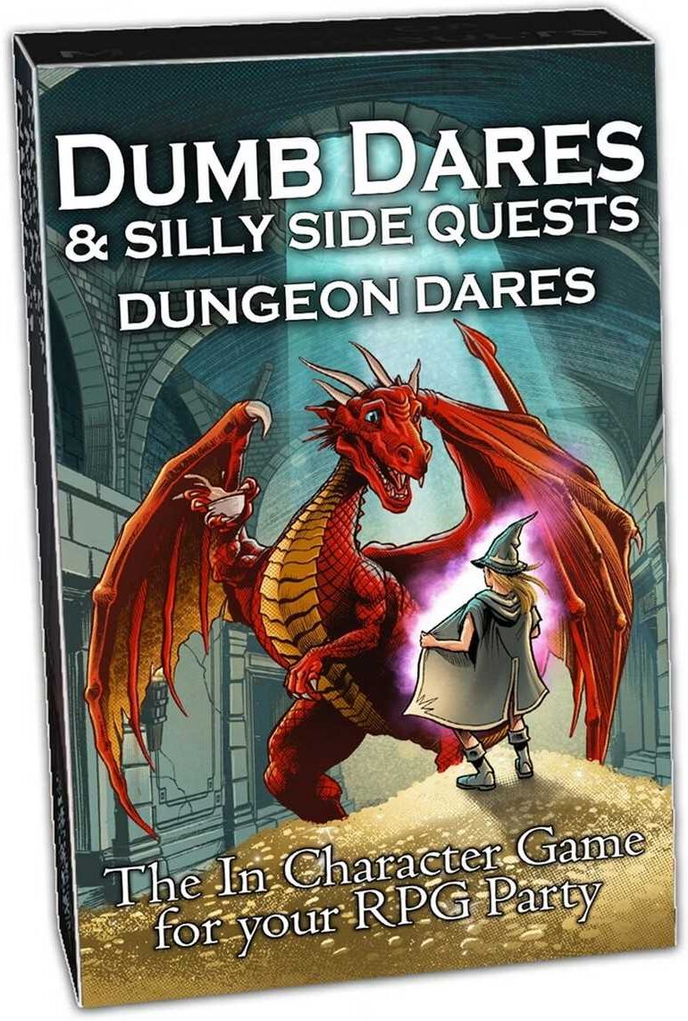 Loke Battlemats Dungeon Dares Pack: Dumb Dares ; Silly Side Quests - RPG Party Challenges and Improvisation Cards
