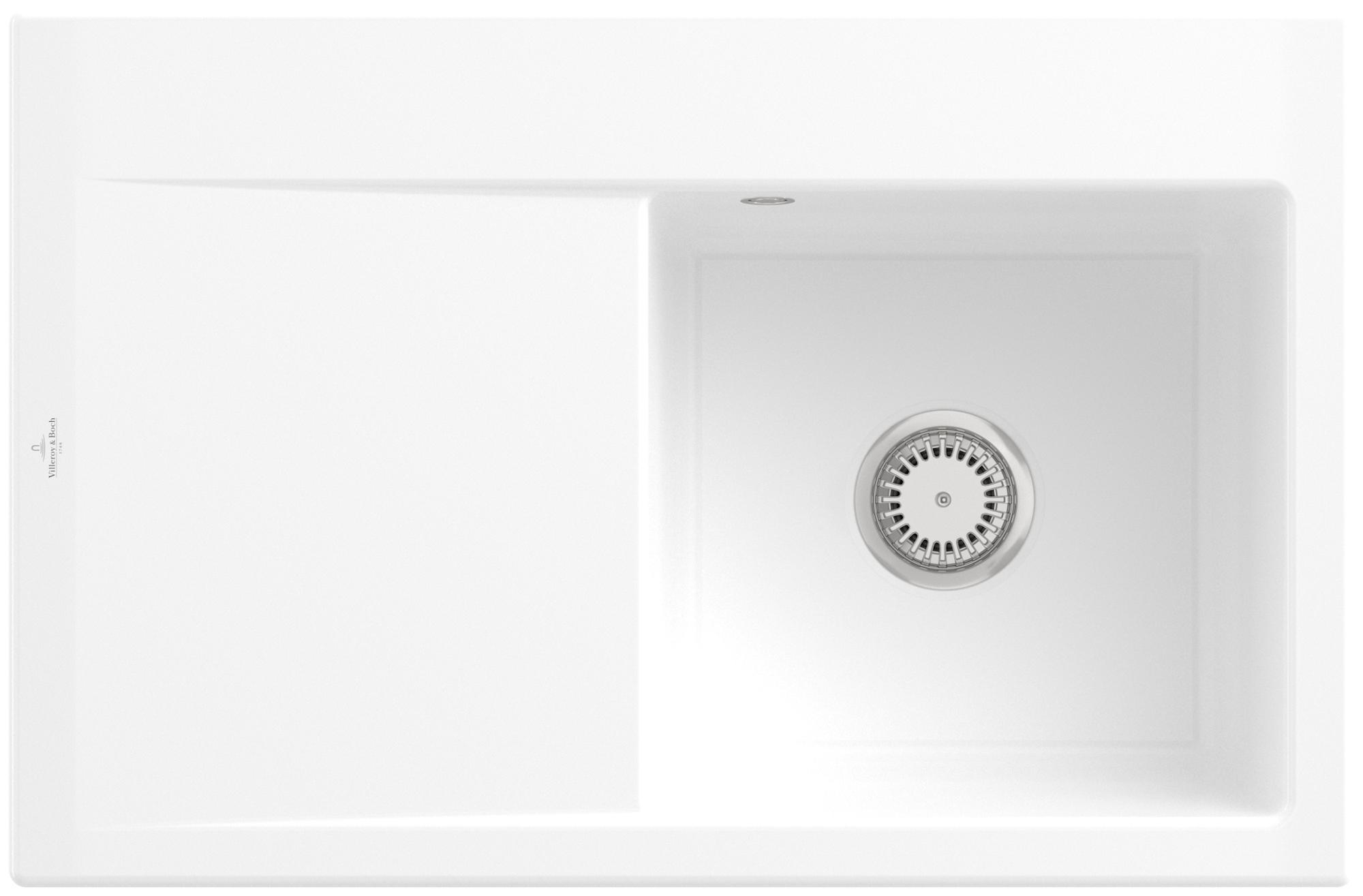Villeroy & Boch Keramikspüle 334701KG, Subway Style 45 Einbauspüle - inkl.