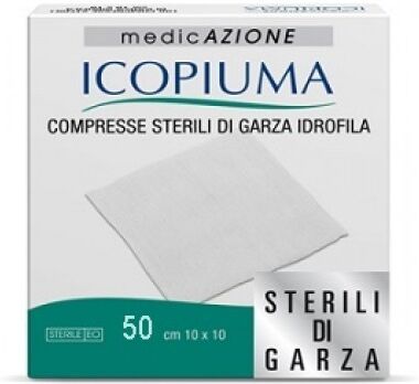 DESA PHARMA Srl Icopiuma Garza Compressa Idrofila 10x10cm 50 Pezzi - Garza Icopiuma Compressa Idrofila Sterile