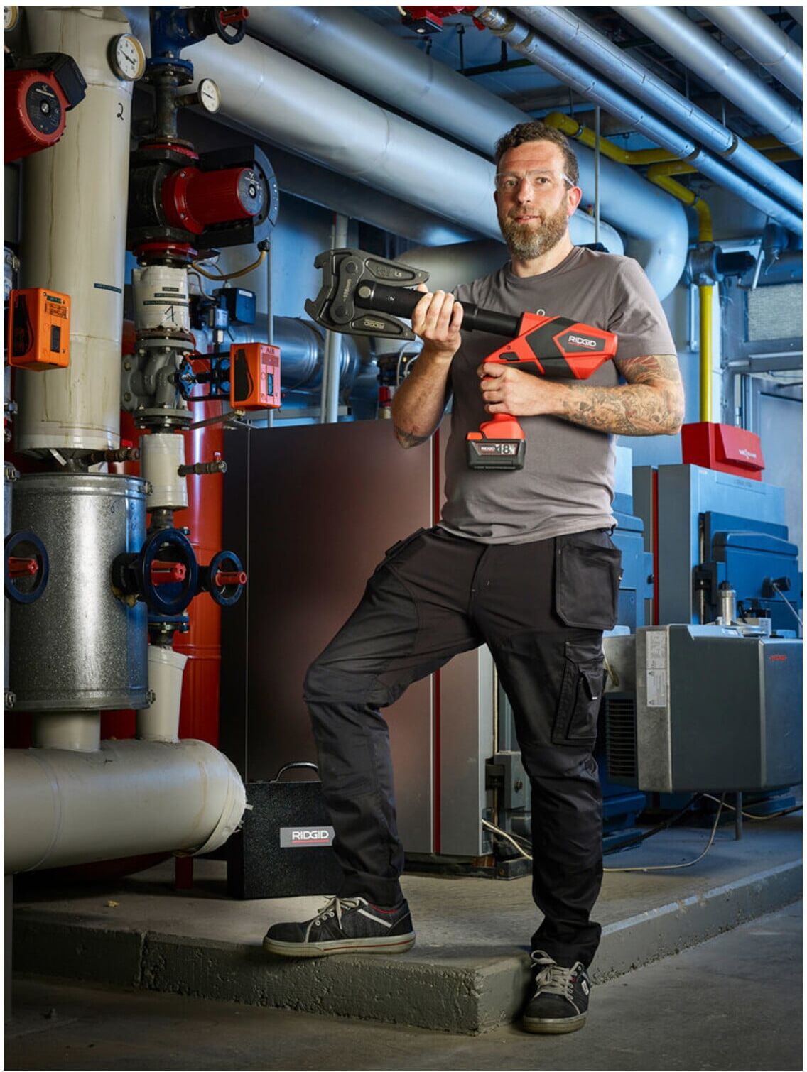 RIDGID Presswerkzeug RP352XLACT 32kN mit Zugbacke ; Emerson Electric Co. (75803)