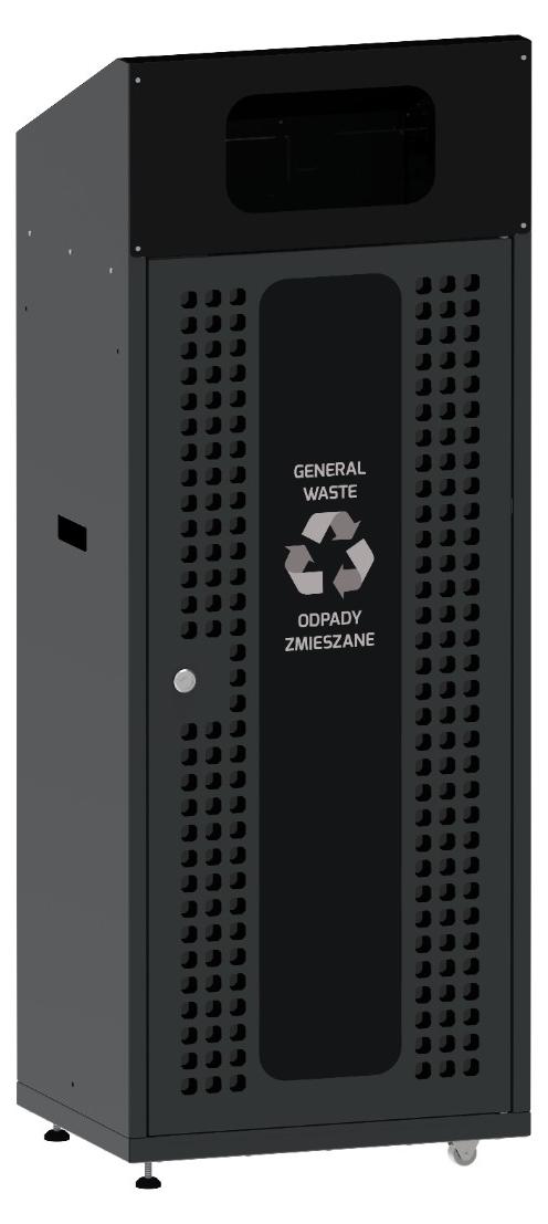 Alda Recycling-Mülleimer Titan - Schwarz