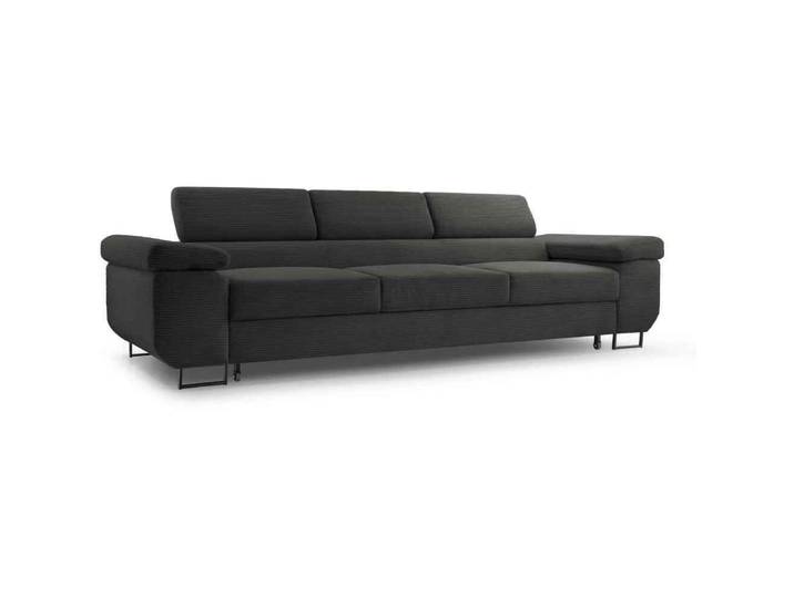 Sofa 3-Sitzer mit Schlaffunktion NAVIO, Farbe: Graphit (Poso34)