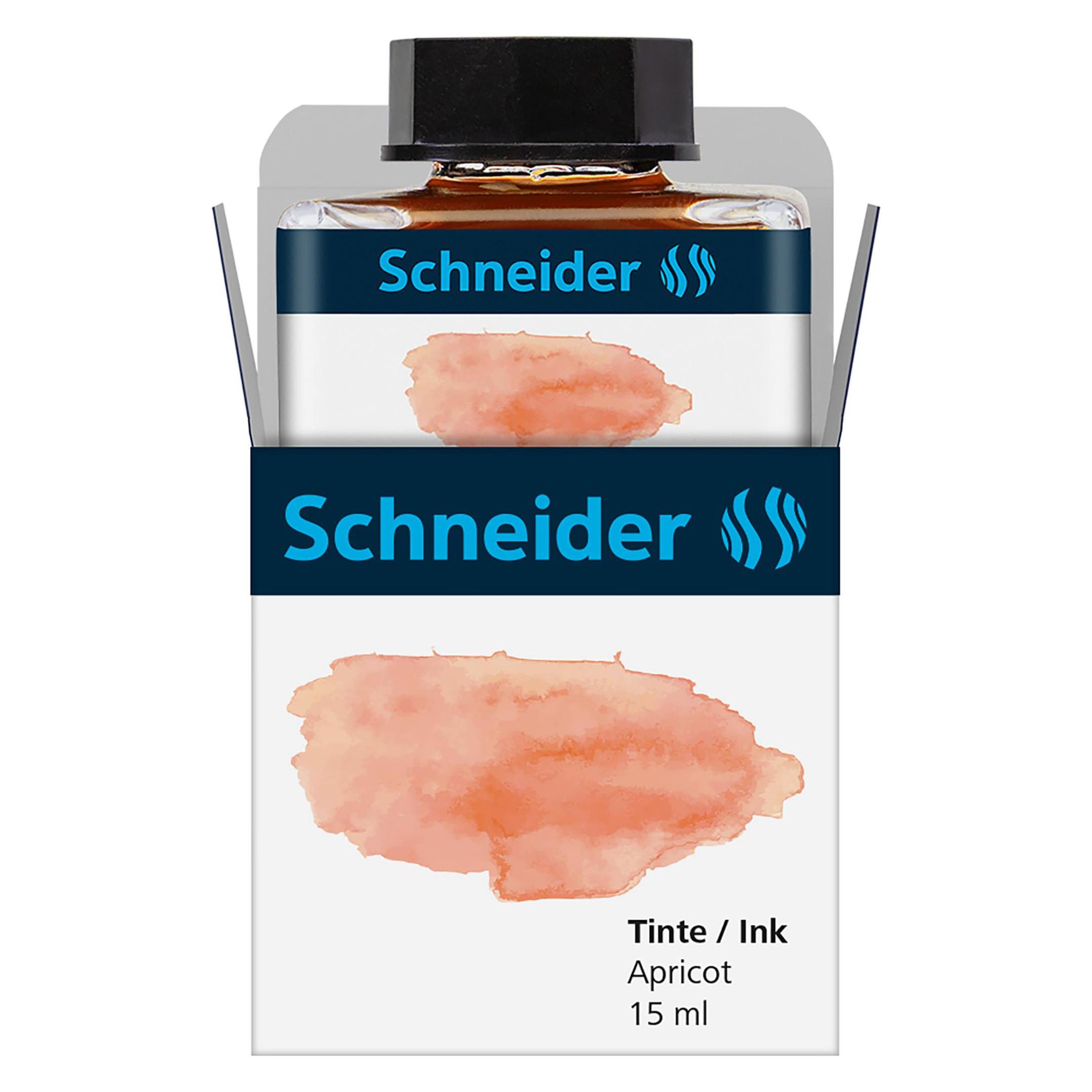 Schneider Tintenglas 15ml Pastell apricot (Orange, 1 Stk.) (6936)