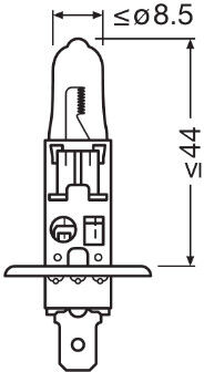 Osram Glühlampe, Hauptscheinwerfer 64150cbn