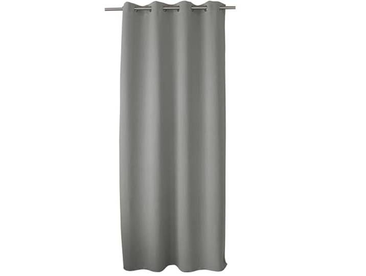 ED ENJOY HOME Rideau ignifugé\, Anti-Feu M1\, Occultant avec Œillets\, Gris Clair\, 140x260cm\, Etablissement Public : école\, collège\, Maison de Retraite\, Hotel\, Collection Flamme