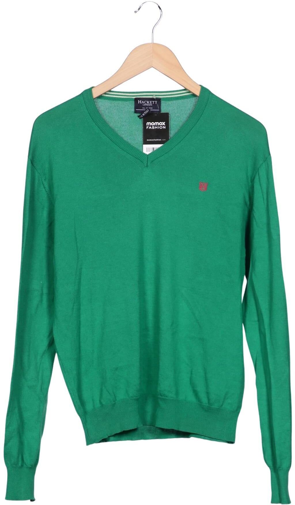 Hackett London Herren Pullover, Grün, Gr. M, Baumwolle - Second Hand