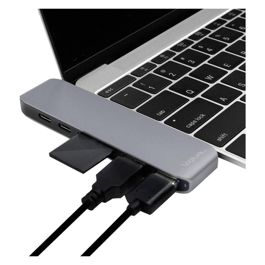 LogiLink USB 3.2 (Gen 1) Docking Station (USB-C, 7 Ports) (UA0302)