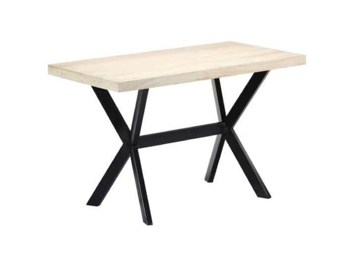 Makastle Esstisch Weiß 120x60x75 cm Massivholz Mango