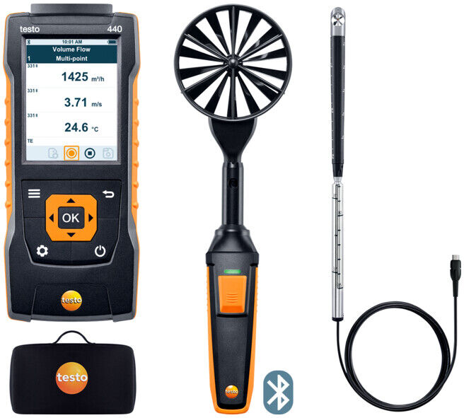 Testo 440 Set combiné de débit 2 avec Bluetooth (0563 4407)