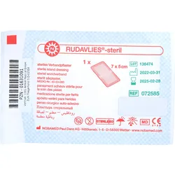 Rudavlies 7cmx5cm Pflaster Steril 1 ST